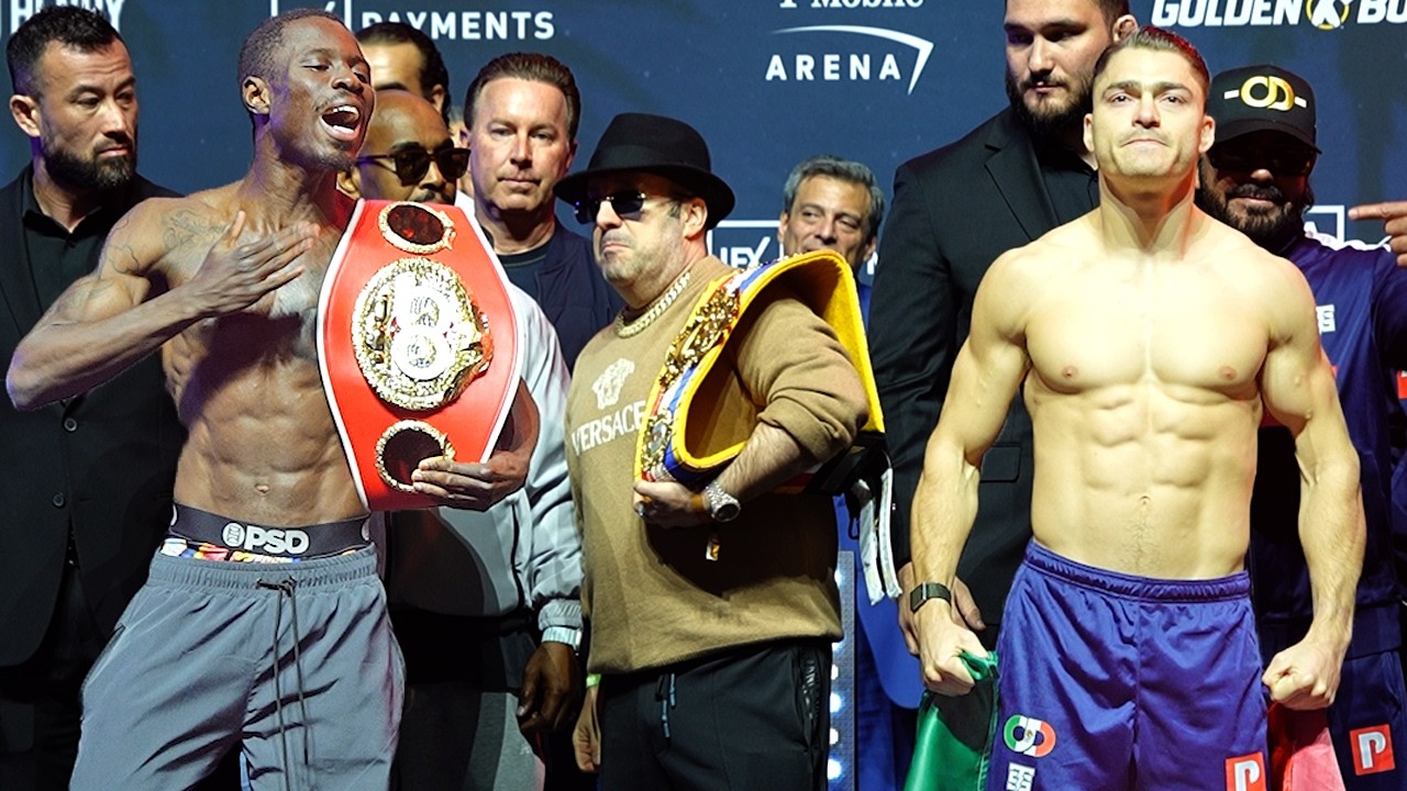 Richardson Hitchins vs Oscar Duarte - HEATED Weigh In & Face Off Video