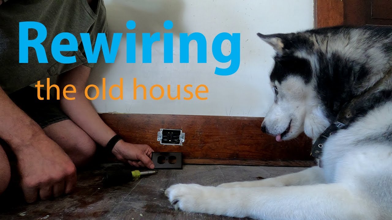 E7 Rewiring a 101 year old house Removing the old knob and tube wiring and install Romex