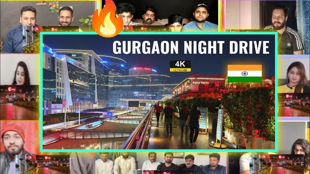 गुड़गांव नाइट ड्राइव 4k | Dlf cyber hub | गुड़गांव नाइट ड्राइव | Gurgaon city night view