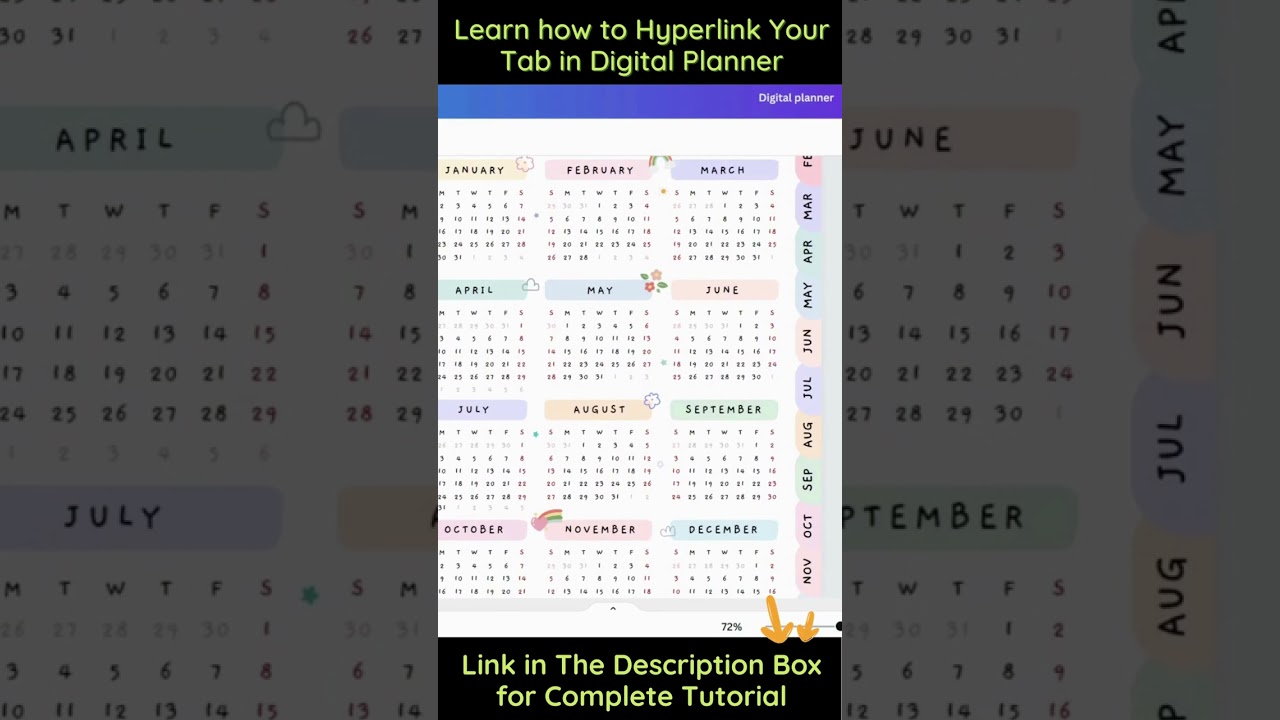How To Hyperlink Your tab in Digital Planner 2023