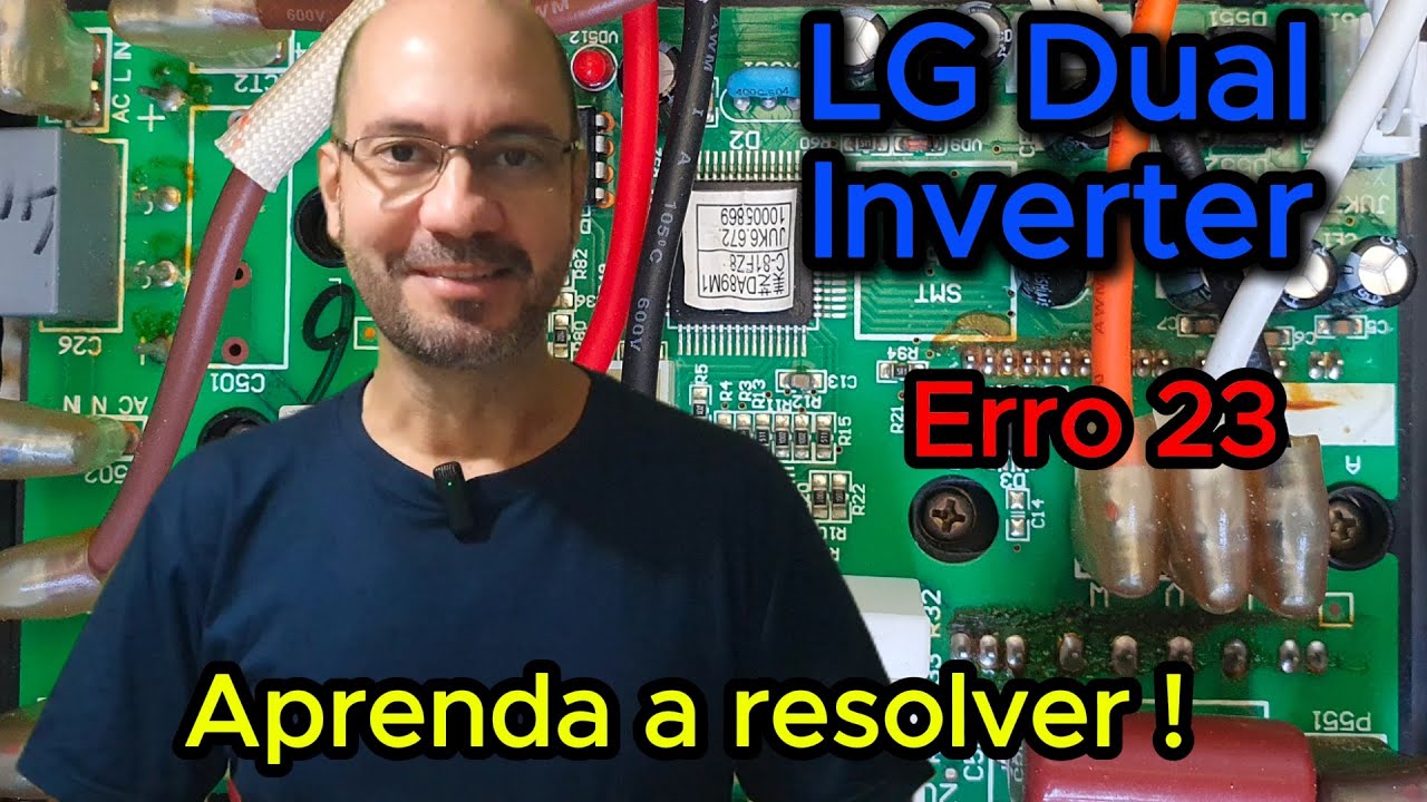 LG Inverter Erro 23 - não parte compressor