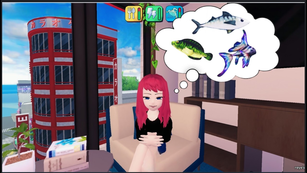 ROBLOX ANIME LIFE - FISHING ANABAS & RAINBOW FIN IN A CANAL ALONG THE RAILWAY