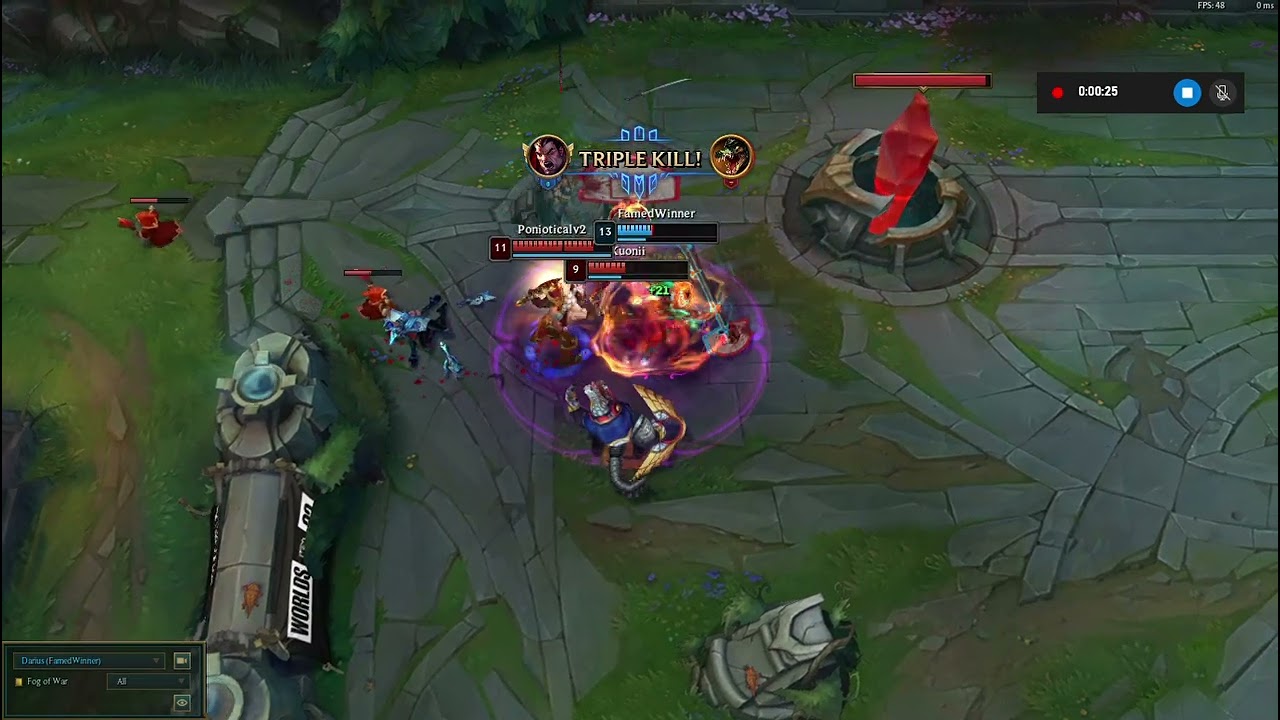 Dunkmaster Darius Dunks in Slow Motion 1 v 5 | League of Legends