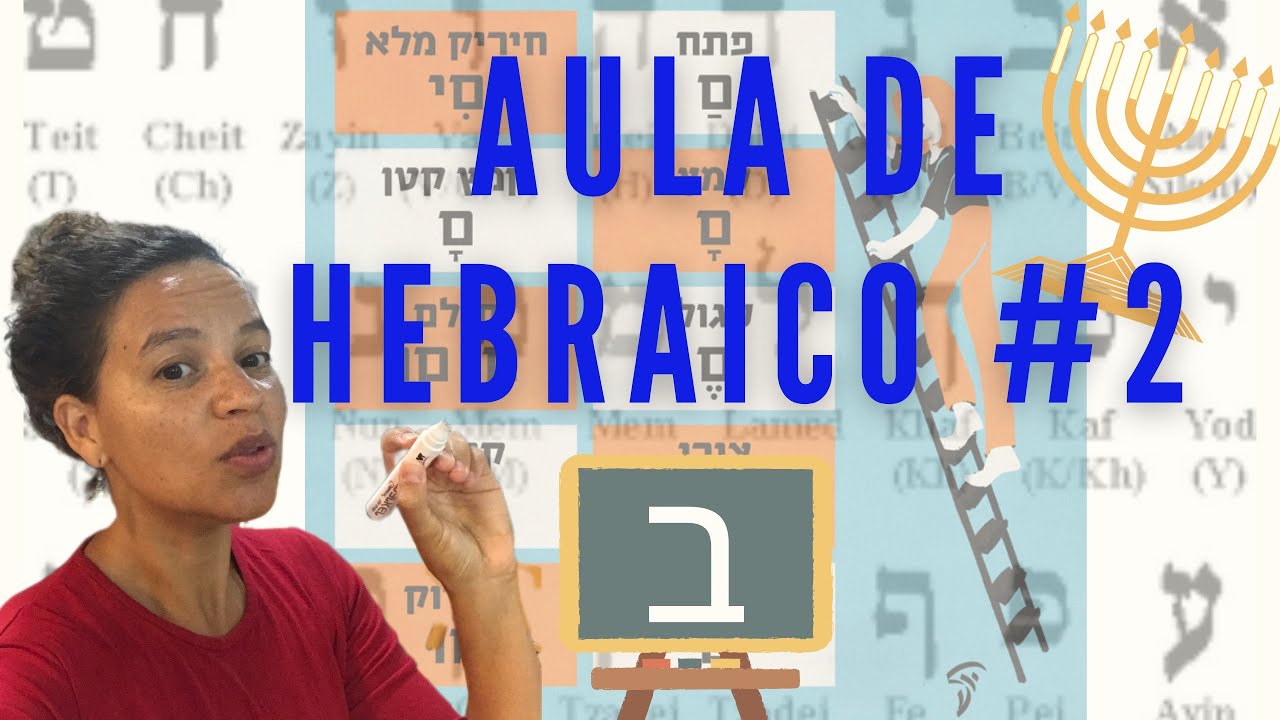 AULA DE HEBRAICO #2 Letras א ב ה ו י מ נ ר ש ת Vocabulário moderno - HEBRAICO BÍBLICO