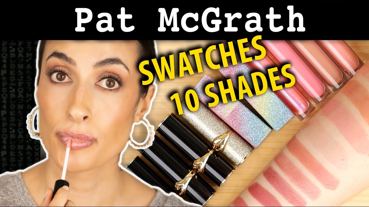 Pat McGrath Lipsticks & Lip Glosses - 10 Shades - Swatches & Try On