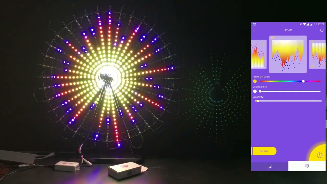 Kontroler Muzyczny SPERLL SP107E MAGIC AUX 5-24V do Taśmy LED Cyfrowej Adresowalnej