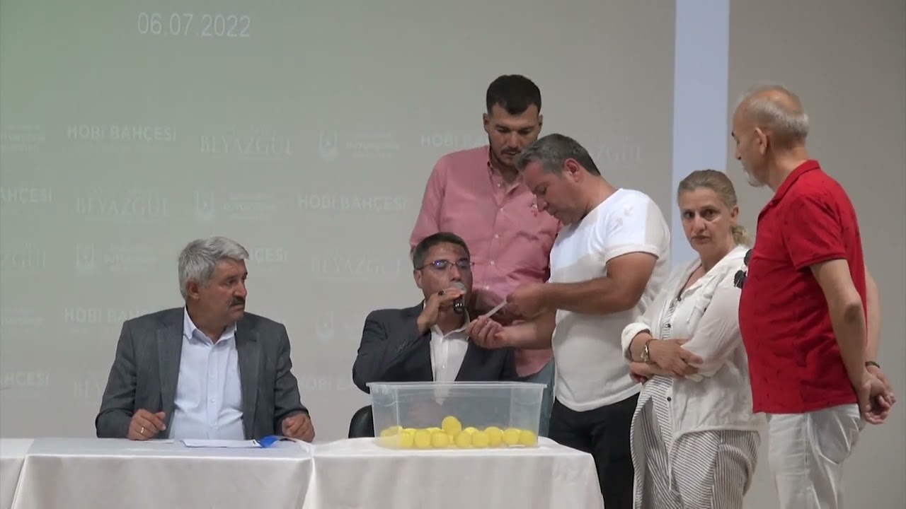 HOBİ BAHÇELERİNİN YENİ SAHİPLERİ KURA İLE BELİRLENDİ