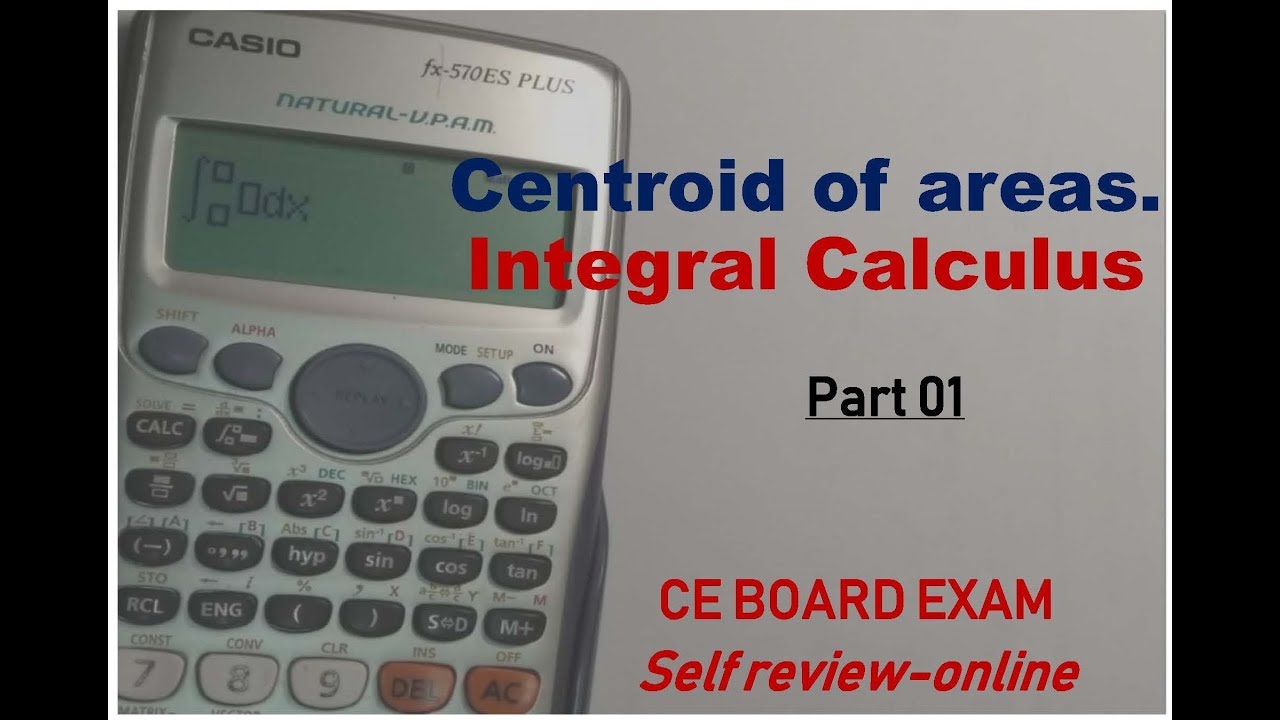 Centroid of Areas  Calculus Part 3a CE Selfreview online