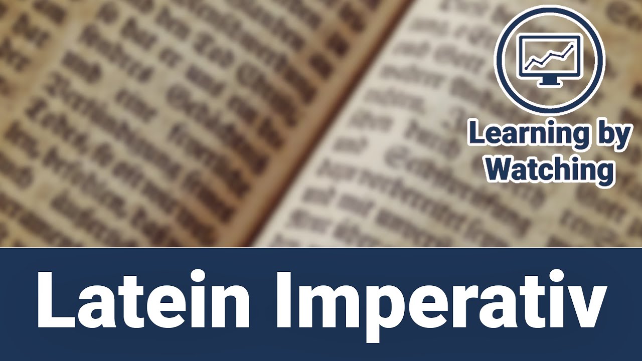 Latein Imperativ und Vokativ - erklärt!