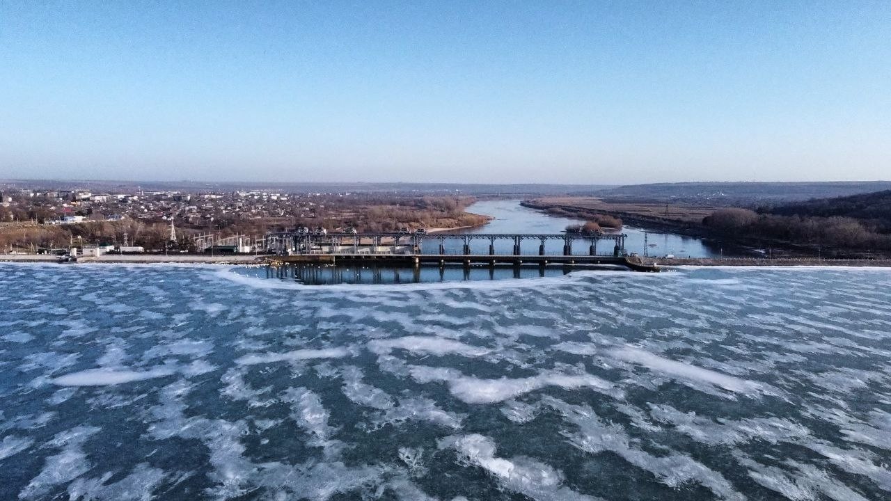 DJI MINI 2 : Дубоссарская   ГЭС. Последний   день календарной  зимы (28.02.2026)