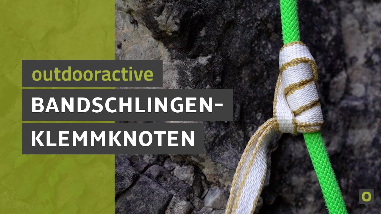 Bandschlingen Klemmknoten Kletterknoten - Anleitung