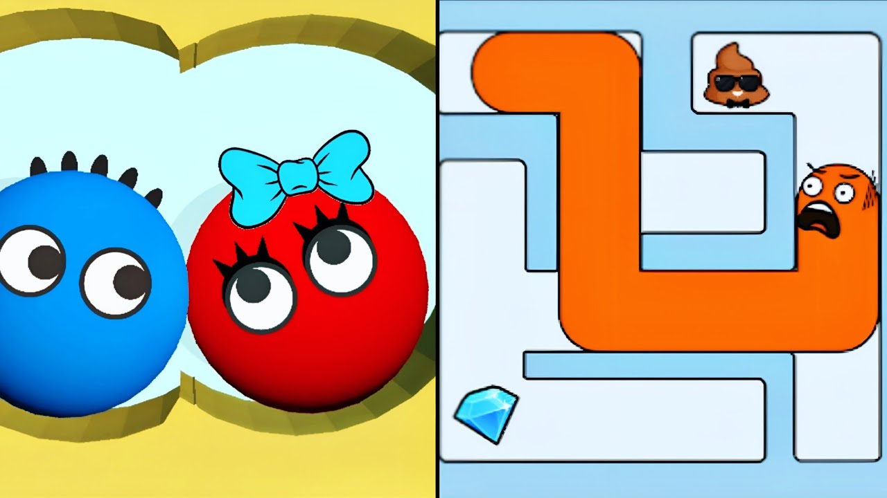 Lucky Balls против Pet Me Maze — скоростное прохождение до максимального уровня.