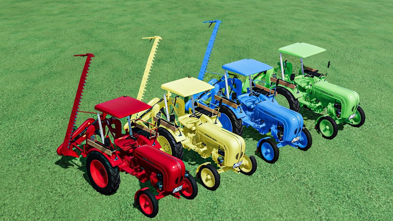 Work with Colors - GRASS JOB with Mini Tractor | Farming Simulator 22