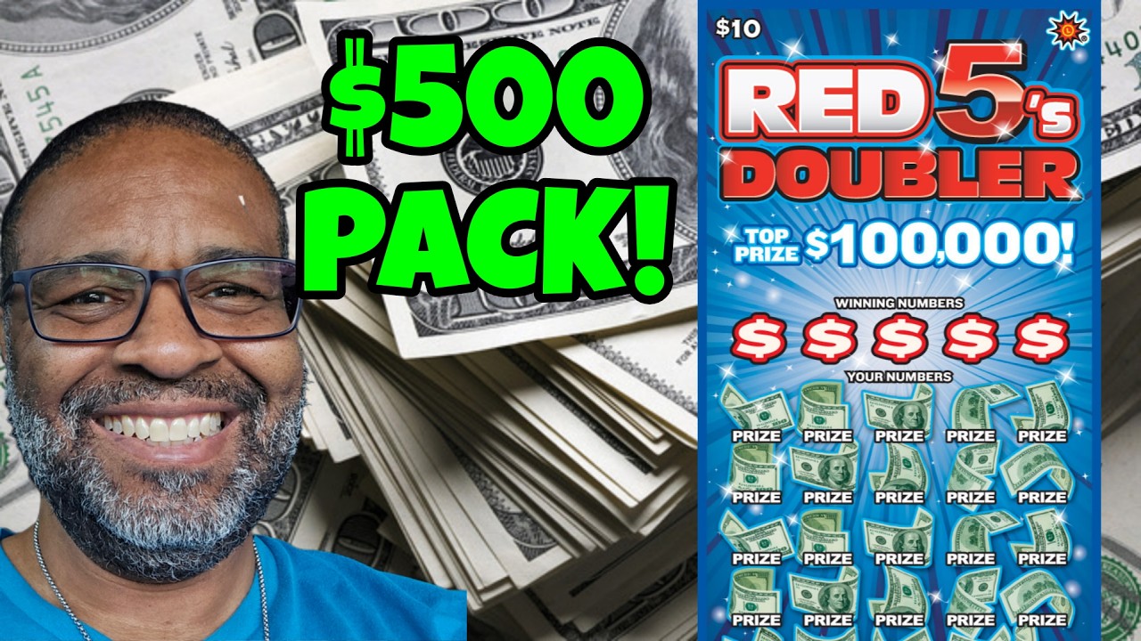 $10x50 Red 5's Doubler | Entire Pack | md lottery scratch off tickets