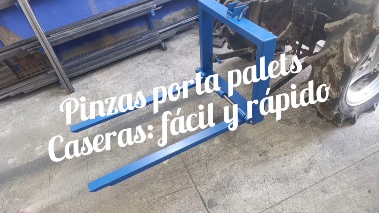 Pinzas porta palets para mini tractor caseras 