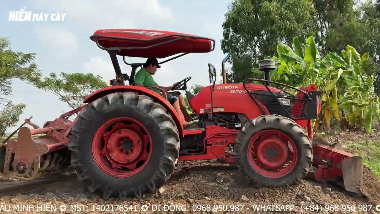 KUBOTA 7040 THÁI LAN HOẠT ĐỘNG THỰC TẾ TẠI VIỆT NAM
