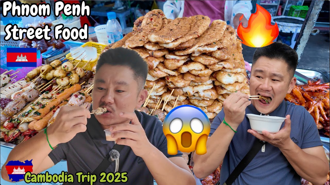 1 DAY EATING in Phnom Penh, Cambodia | (4K) 🇰🇭