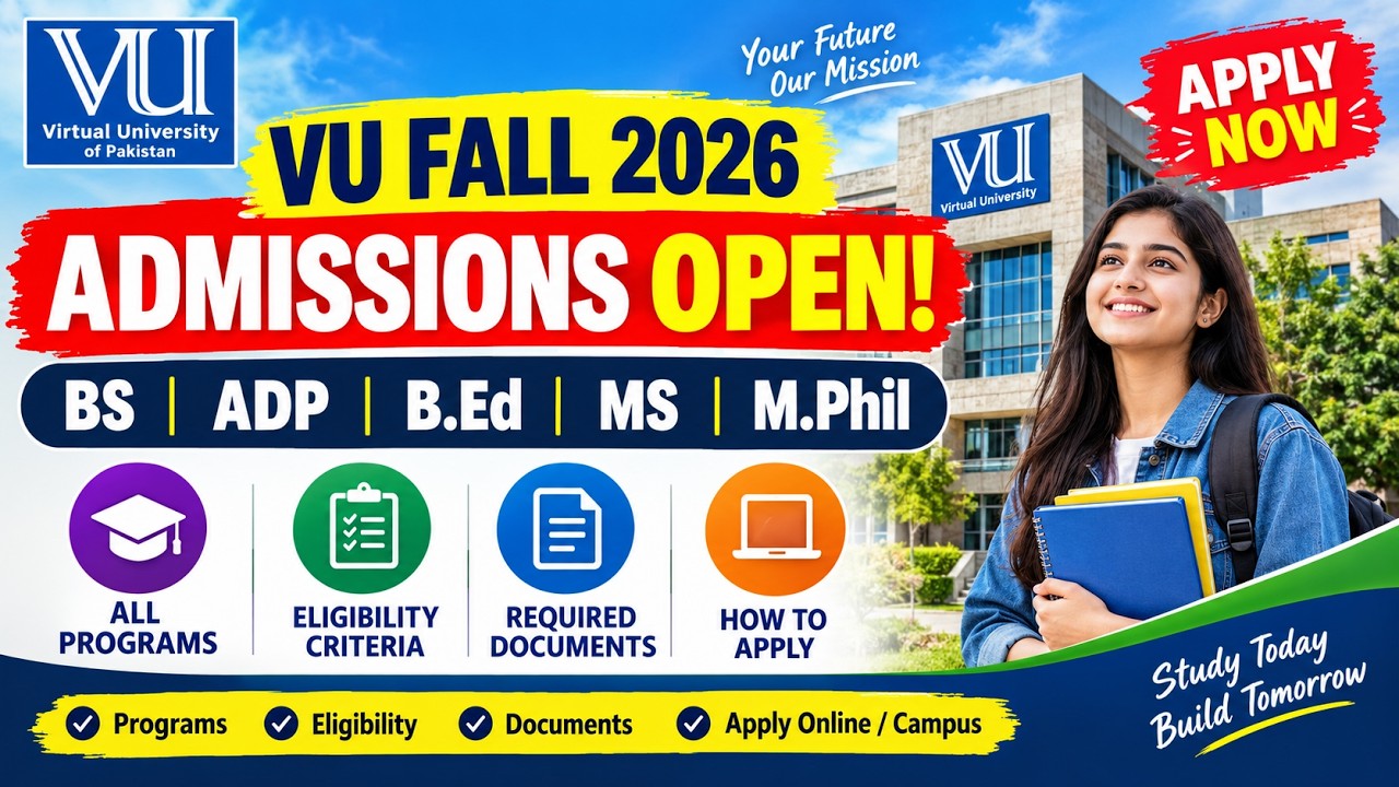 How to Apply for VU Fall 2026 Admissions | Everything You Need to Know