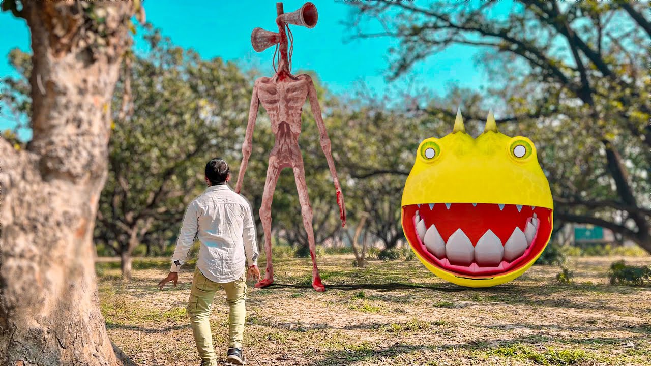 Siren Head vs Pac-Man In Real Life