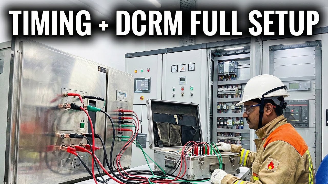 GIS CB Timing & DCRM Full Setup Explained | Full Kit + LID Connection + Resistance Test | Eng.  Vlog