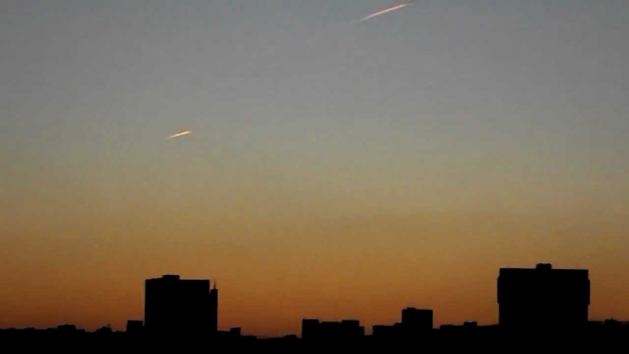 Russian rockets over Moskow 7 March 2013