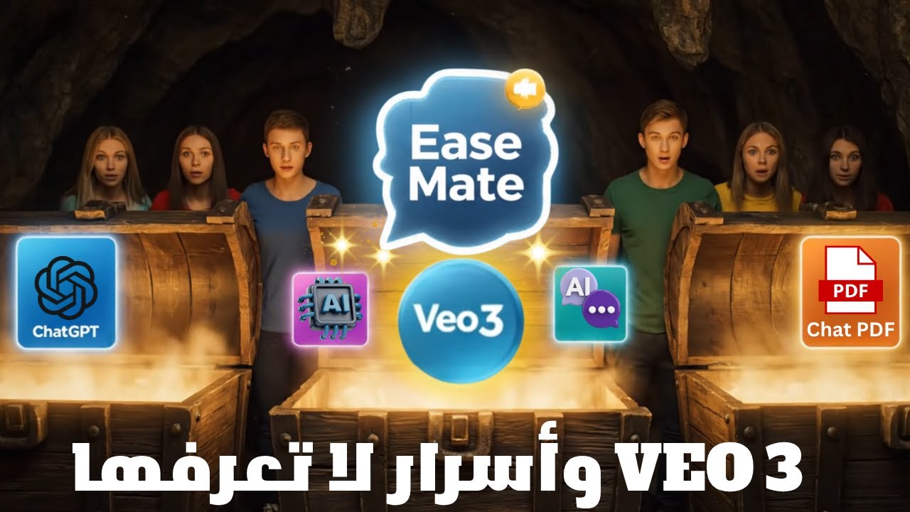 🎁 كنوز الذكاء الاصطناعي في موقع واحد! شرح Veo 3 وأدوات مجانية رهيبة على EaseMate