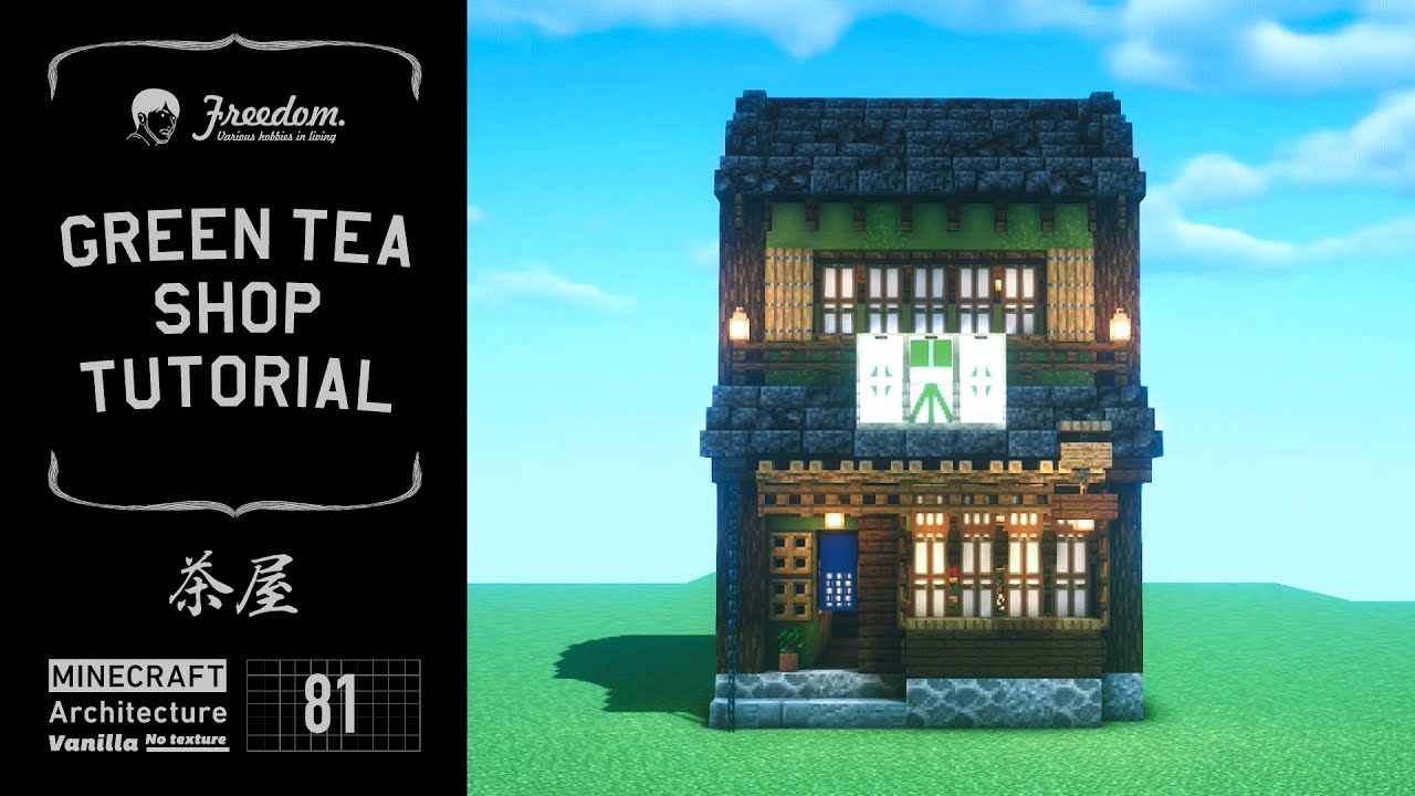 Minecraft Tutorial | Real Architect Builds a Japanese Green Tea Shop #81