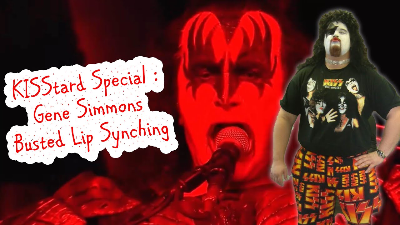 Gene Simmons BUSTED Lip Synching : KISS End of the Road Tour 2022