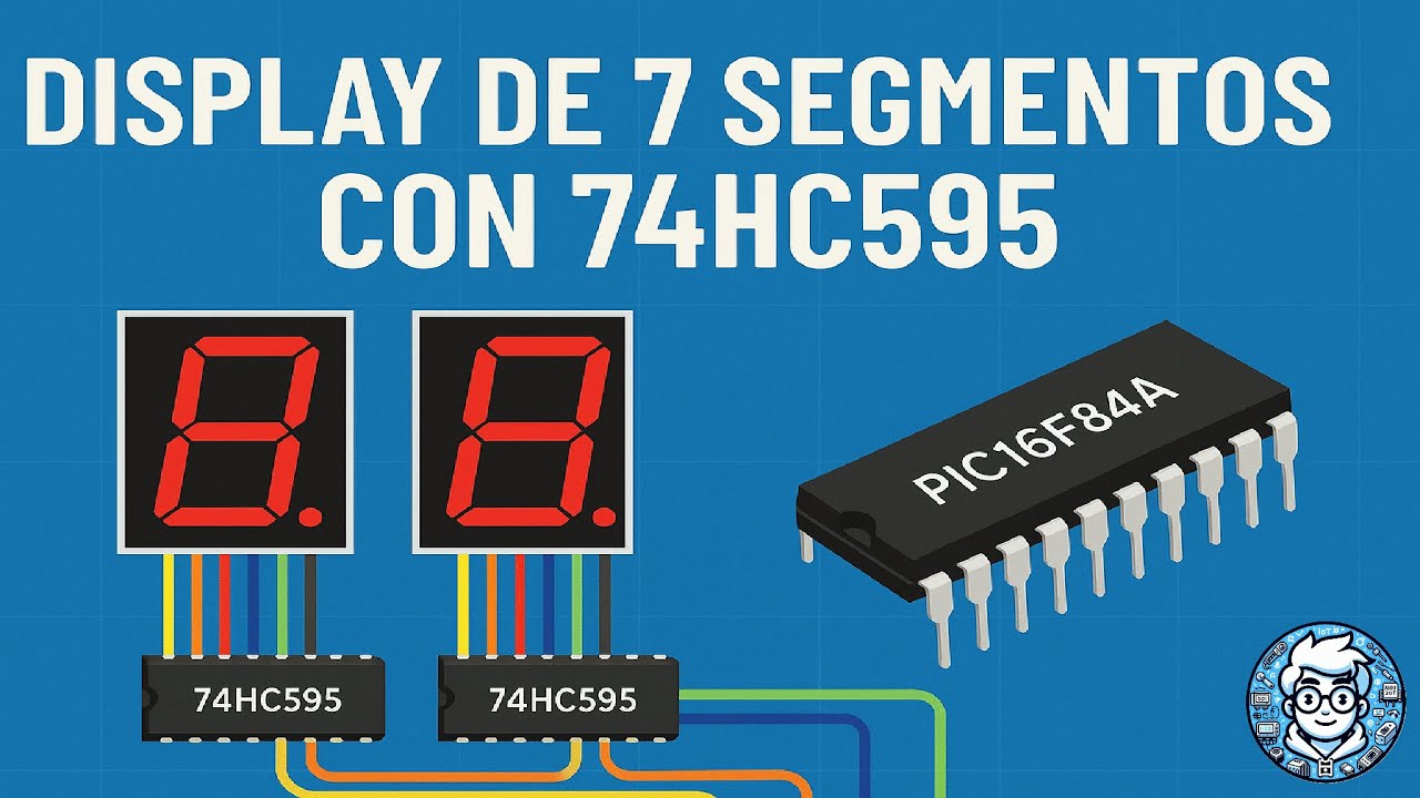 Controla Displays de 7 Segmentos con 74HC595 y PIC en MPLAB | CS Compiler