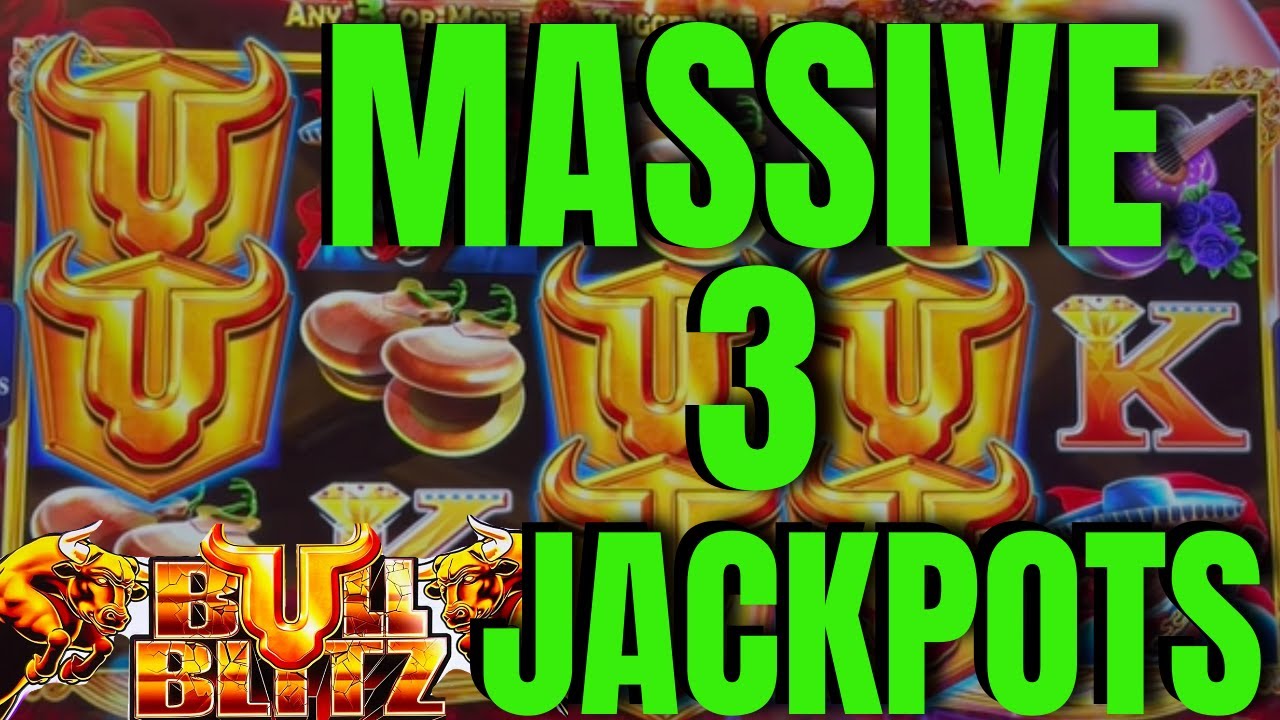 MASSIVE! 3 JACKPOTS! My best session ever on BULL BLITZ slot machine at Resort World Las Vegas