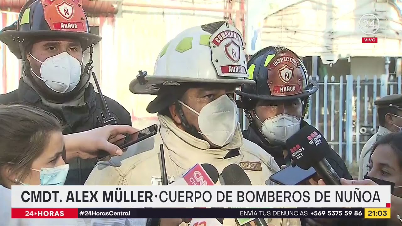 Una v&iacute;ctima fatal tras gigantesco incendio en Macul | 24 Horas TVN Chile