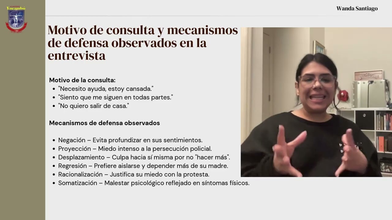 Examen mental y protocolos de observación.