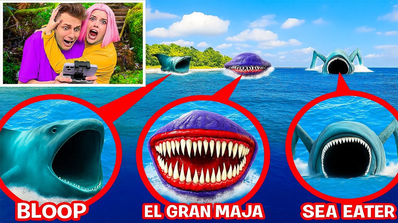 MY DRONE CAUGHT SEA EATER, EL GRAN MAJA & BLOOP IN A BIG LAKE!