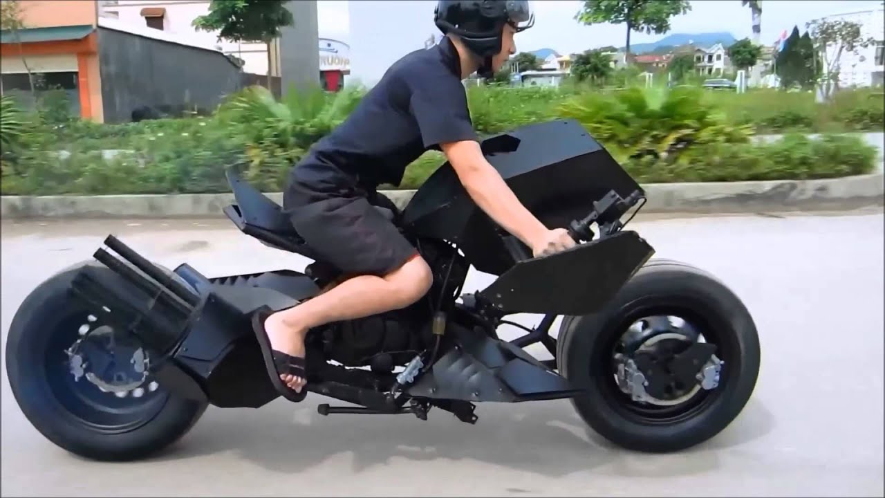 Batman batpod batmobile made in Vietnam test drive
