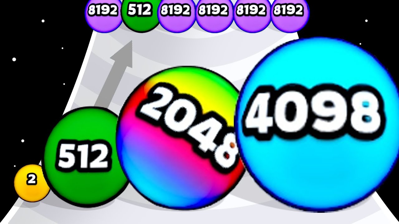 Balls Merge 2048 - Level Up Balls (Freeplay, Max Level)