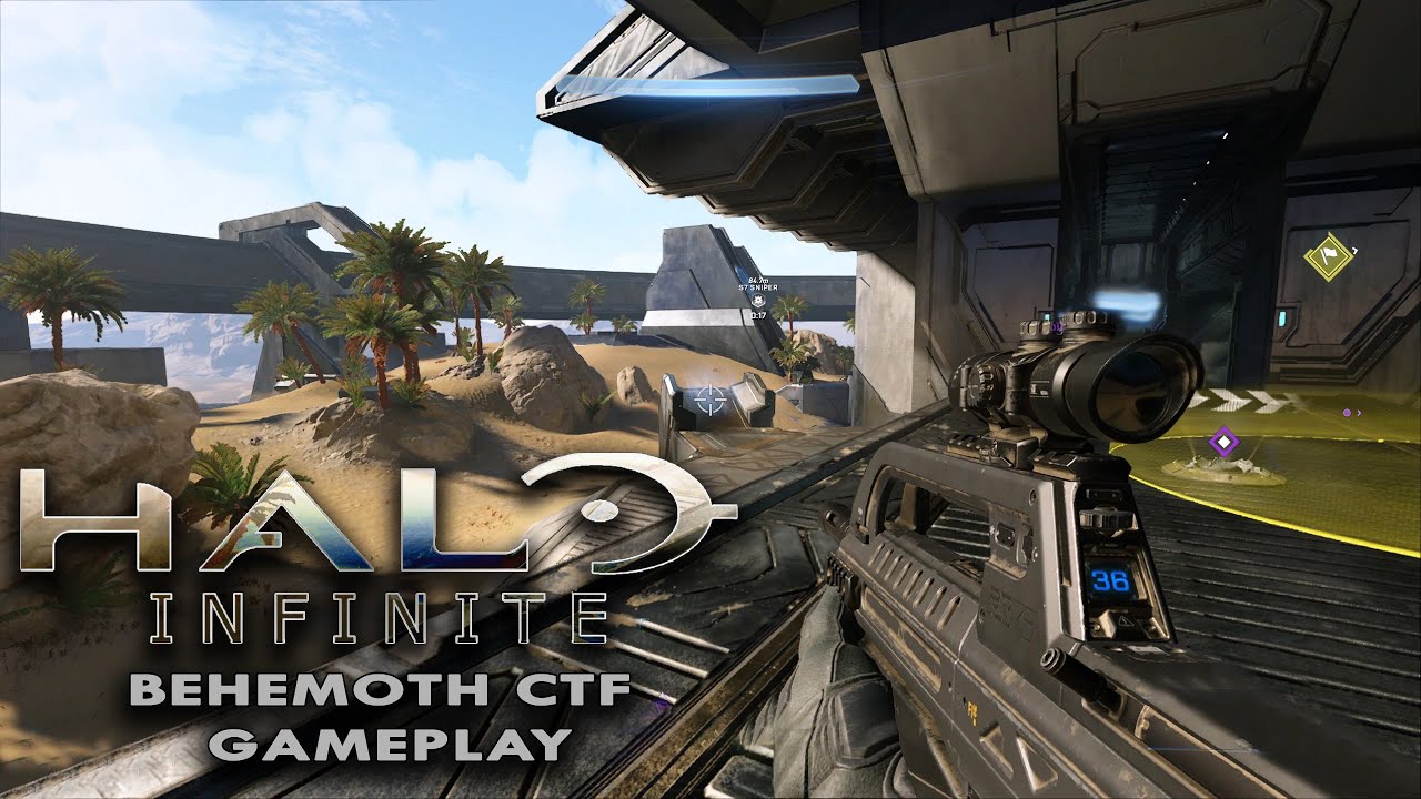 HALO INFINITE Behemoth CTF Gameplay (No Commentary) │ 4v4 CTF (PC)