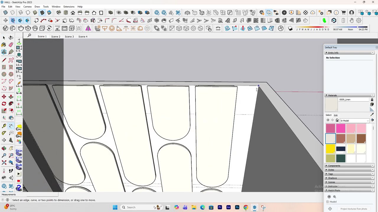 “Normal wall ko premium wall kaise banaye? 🔥 SketchUp magic”