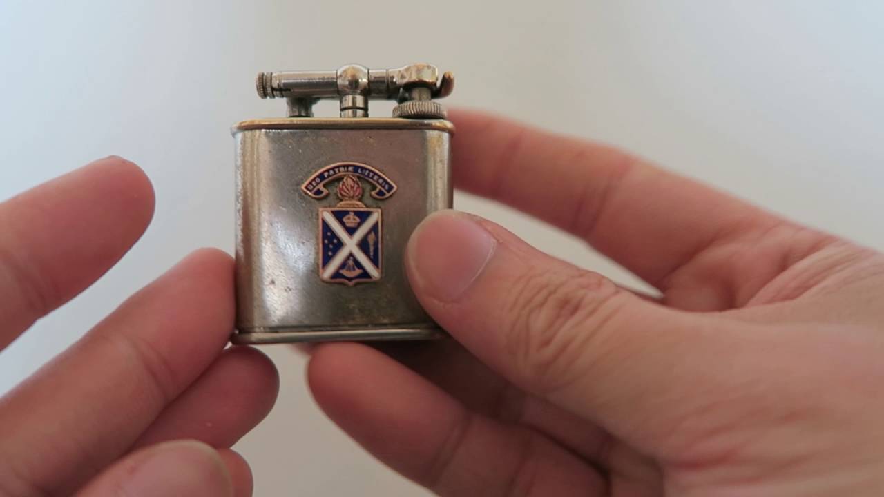 Restored 1932 Antique Lift-Arm Cigarette Lighter