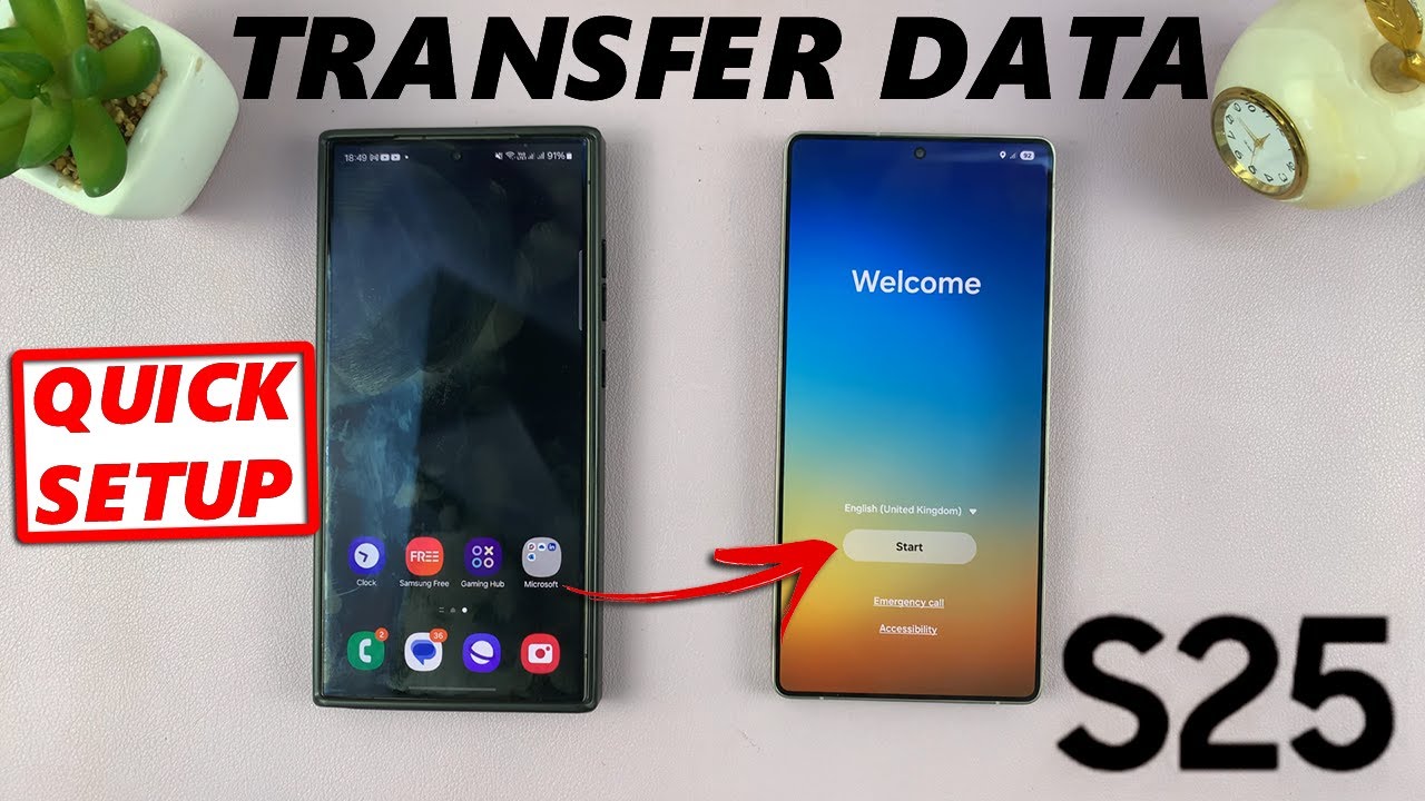 Samsung Galaxy S25 Set Up - How To Transfer Data From Old Phone