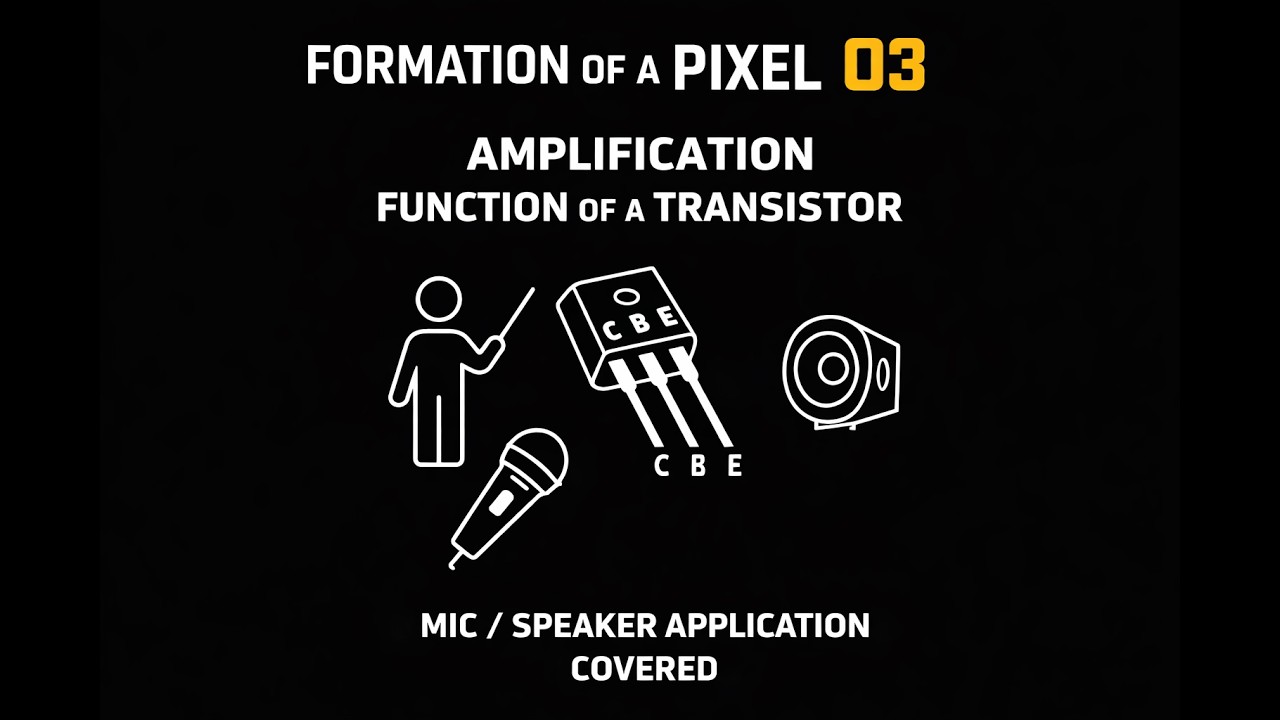 Amplification Function Of A Transistor ll Formation Of A Pixel 03 ll The Boring Content.