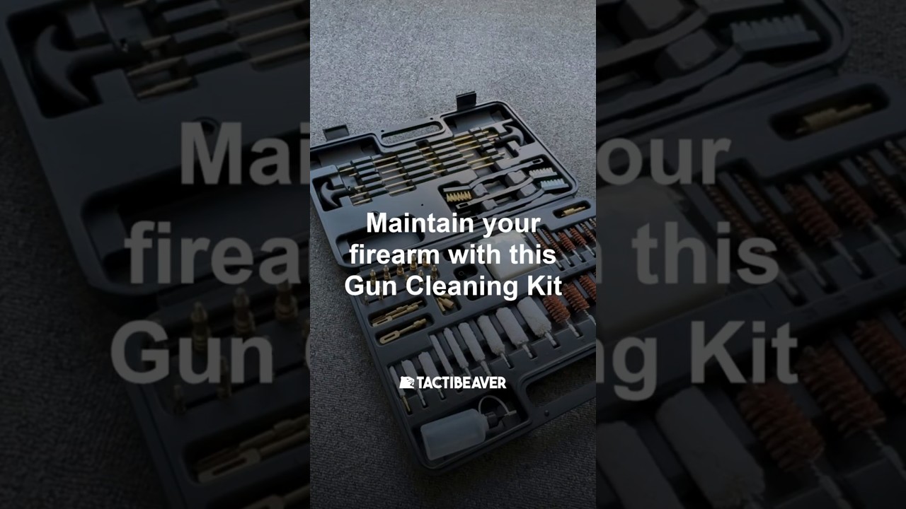 Maintain your firearm with this Gun Cleaning Kit 