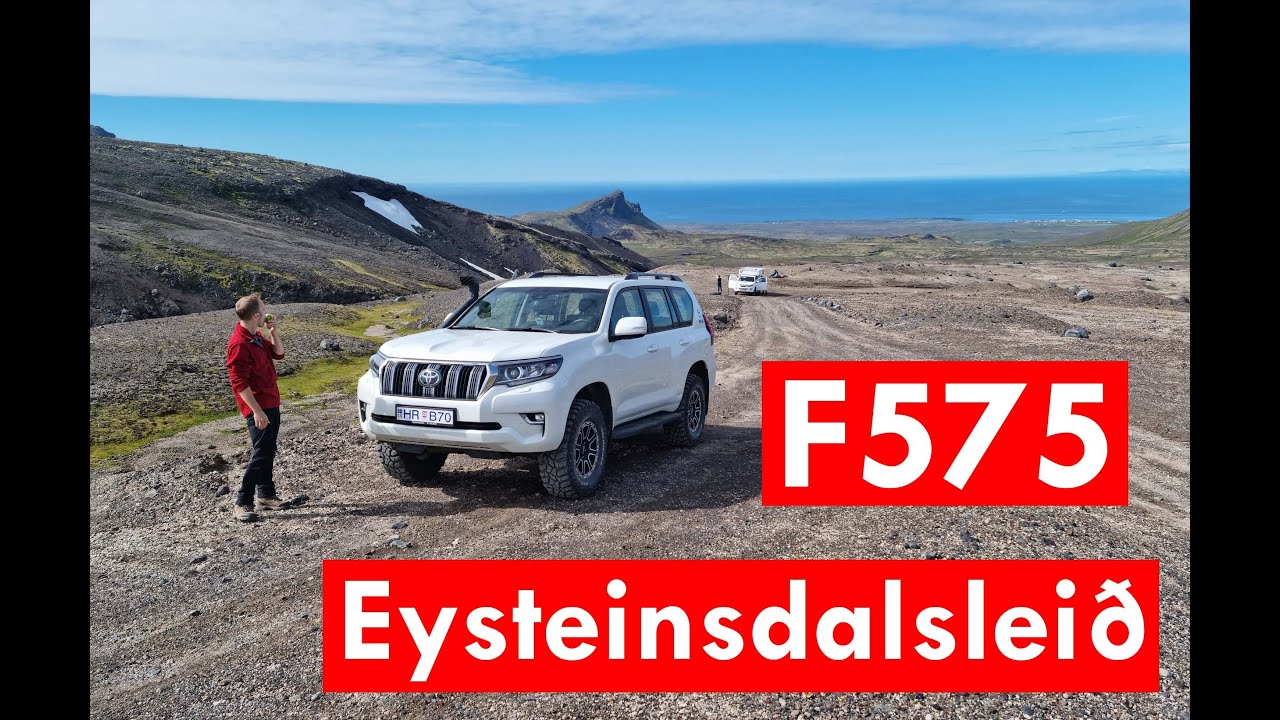 F575 Eysteinsdalsleið, F-roads Iceland 4K (full drive)