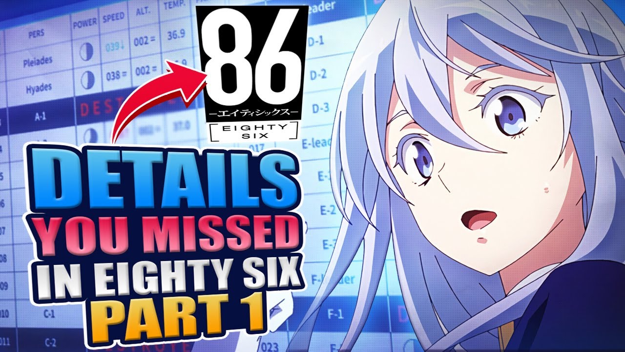 Details And Symbolism in 86 Eighty Six (Part 1 - EP1-11)