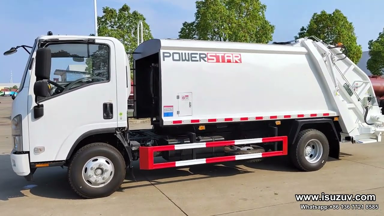 ISUZU kv-800 light duty garbage compactor truck
