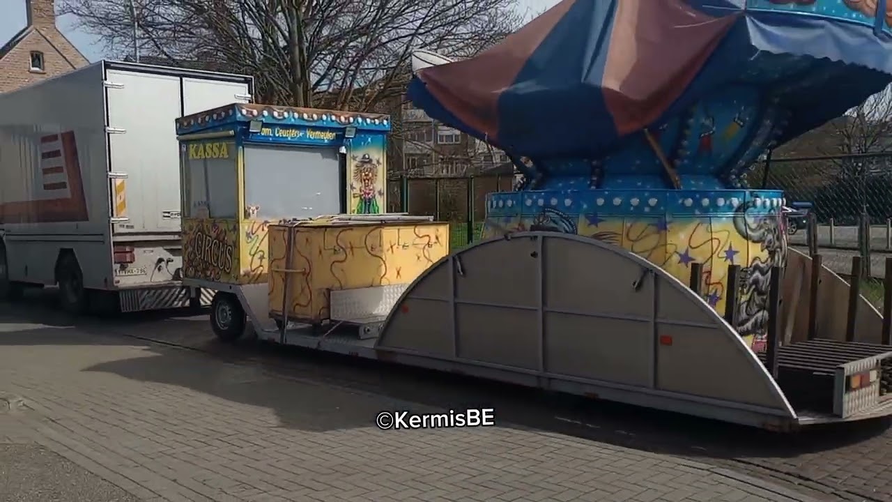 Palmenmarkt kermis Geel 2023 transport en opbouw deel 2