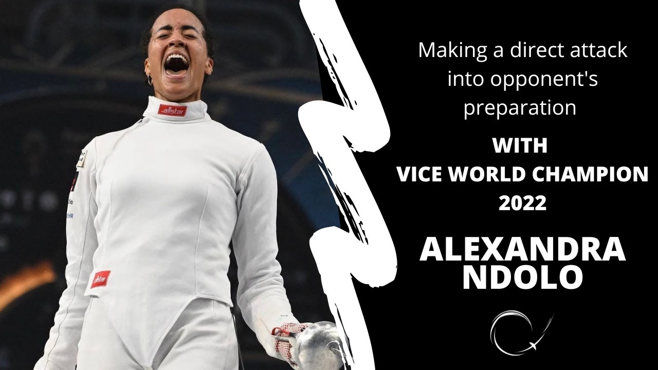 Fencing lesson with Alexandra NDOLO (KEN)