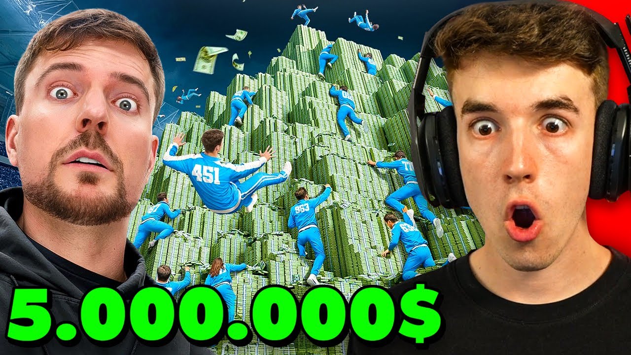 2000 PERSONAS COMPITEN POR 5.000.000$ | REACCION a MRBEAST