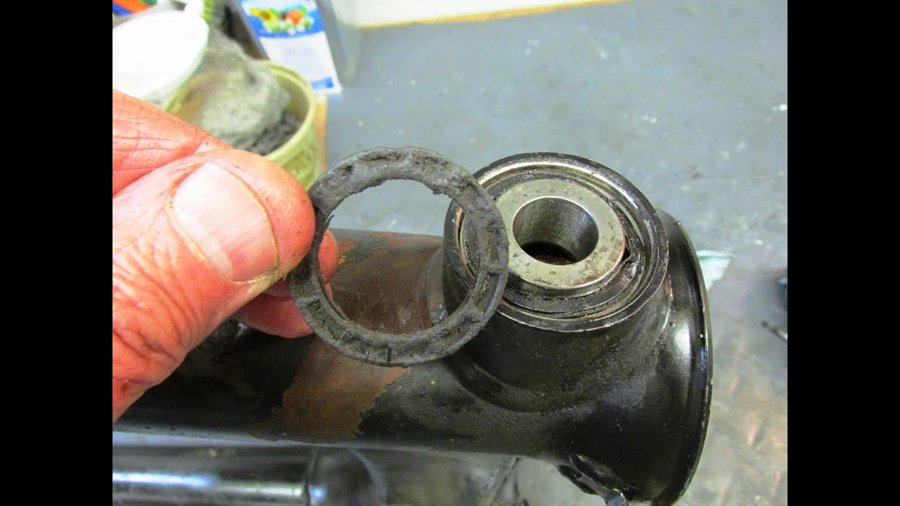 1983 BMW R100RS Remove Swing Arm Bearings