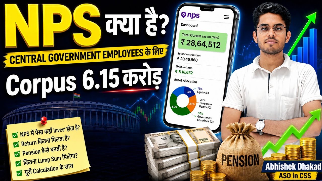 What is NPS? | Complete Guide for Central Government Employees | Pension, Returns, Corpus Calcula...
