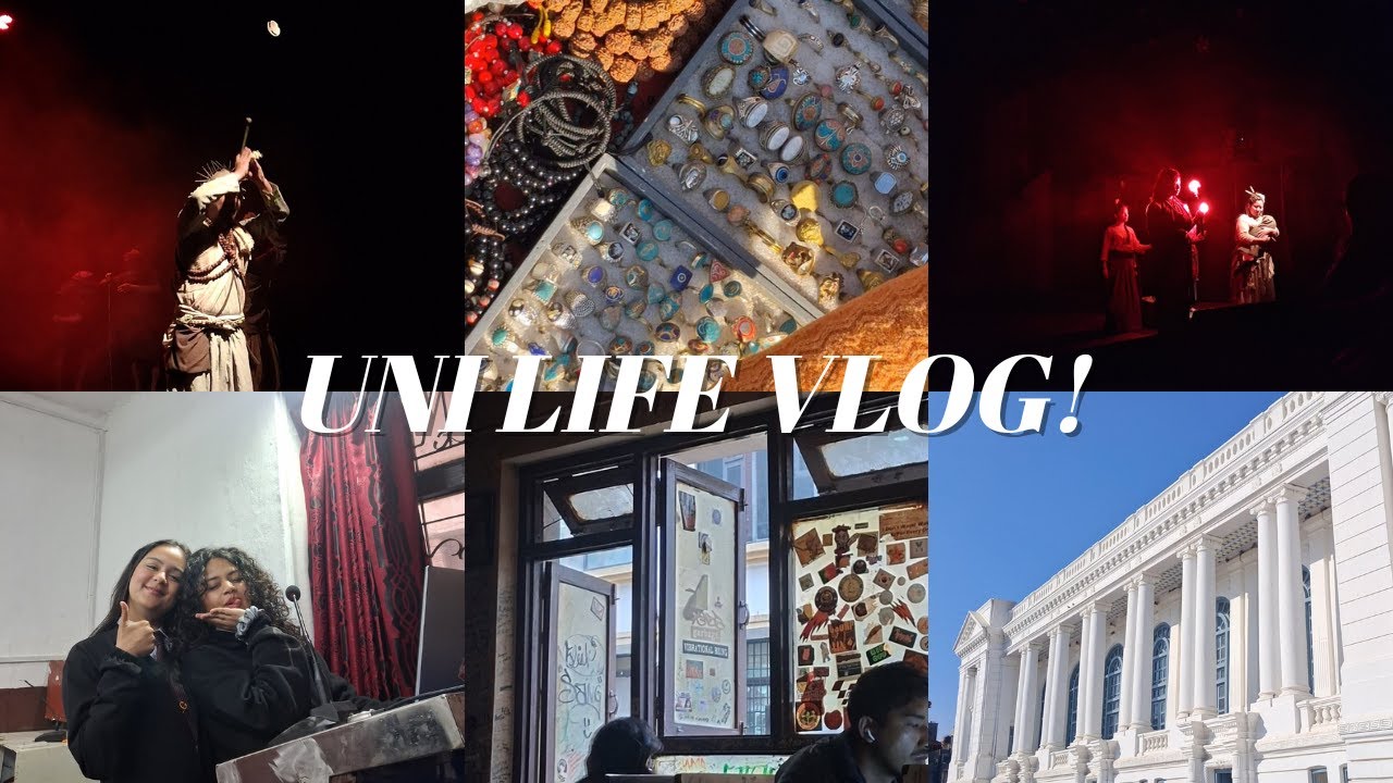chaotic uni life.. 😔(hosting event, live theater, sleepovers and more)